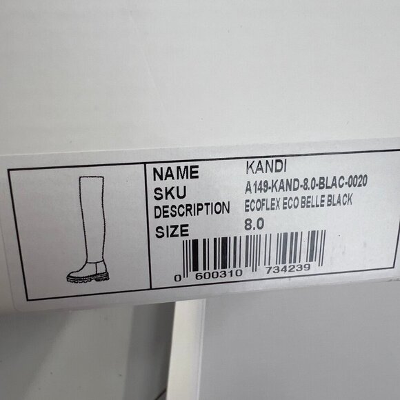 Aster Kandi Ecoflex Over-the-Knee Black Boots – Size 8 NWBox - Picture 8 of 9